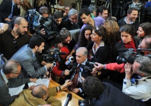 Il senatore Marcello Dell’Utri nel tribunale di Palermo