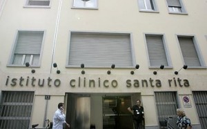 The exterior of the Santa Rita Clinic in downtown Milan Photo AP